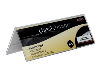 Card Holder Conference Card A5 Landscape Folded Deflecto  48701_40044348_48701