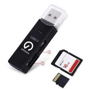 Shintaro USB2.0 External Mini Multi Card Reader Micro SD Card MMC Ms/Ms Duo 1053692 SHSDCRU3