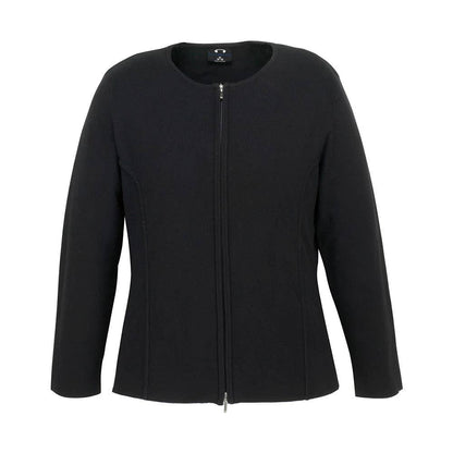 Cardigan Womens Viscose Nylon 2-Way Zip Black 2XL Biz BAE Logo 50105272 BAE LC3505-BLK-2XL