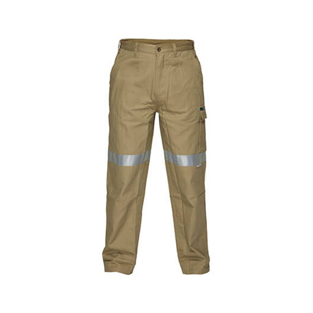Cotton Drill Cargo Pants 310gsm 3M Tape Khaki 102R 91200016 MP701-K-102R