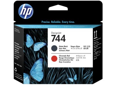 HP 744 DesignJet OEM Printhead Cartridge F9J88A Matte Black And Red_1041428_F9J88A