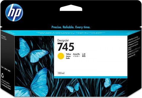 HP 745 DesignJet OEM Ink Cartridge F9J96A 130ml Yellow_9021273_F9J96A