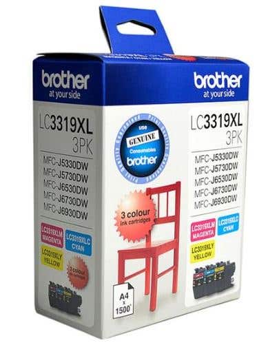 Kit Cartridge Pack Brother LC3319XL CMY Colour_472766_B3319XLCMY