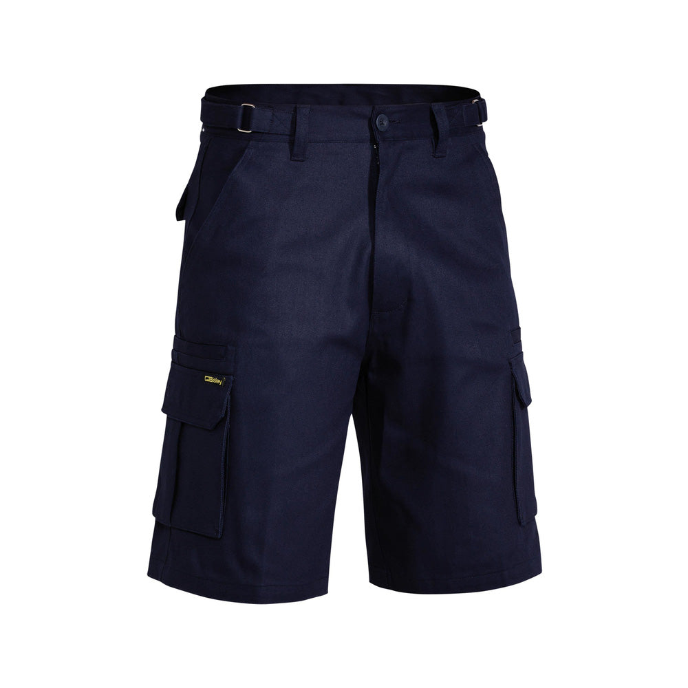 Shorts Cargo 92R Navy Cotton Drill 310gsm 8 Pocket Bisley_90018228_BSHC1007_BPCTR92