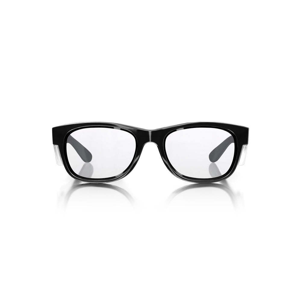 Safety Glasses Classic Black Frame Clear Lens SafeStyle_501684_CBC100