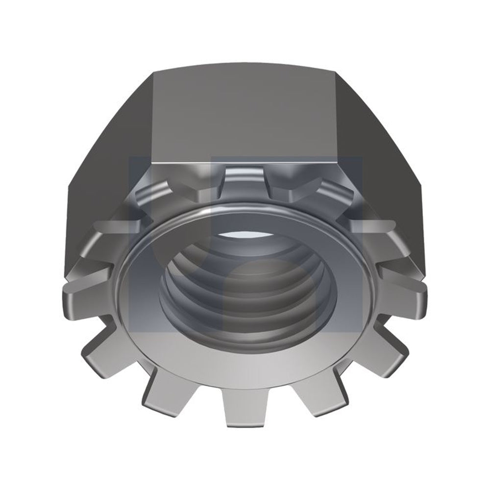 Hex K-Lock Nut - Tooth Lock ZP (Rohs Compliant) Din 934K/Cl 5 M5 - Pk 1000_40093532_NK05ZECM05