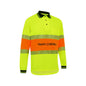 Polo Traffic Control L/S Tape Cotton/Poly 180gsm Yellow/Orange XS Workit_40114006_5004TCYOXS
