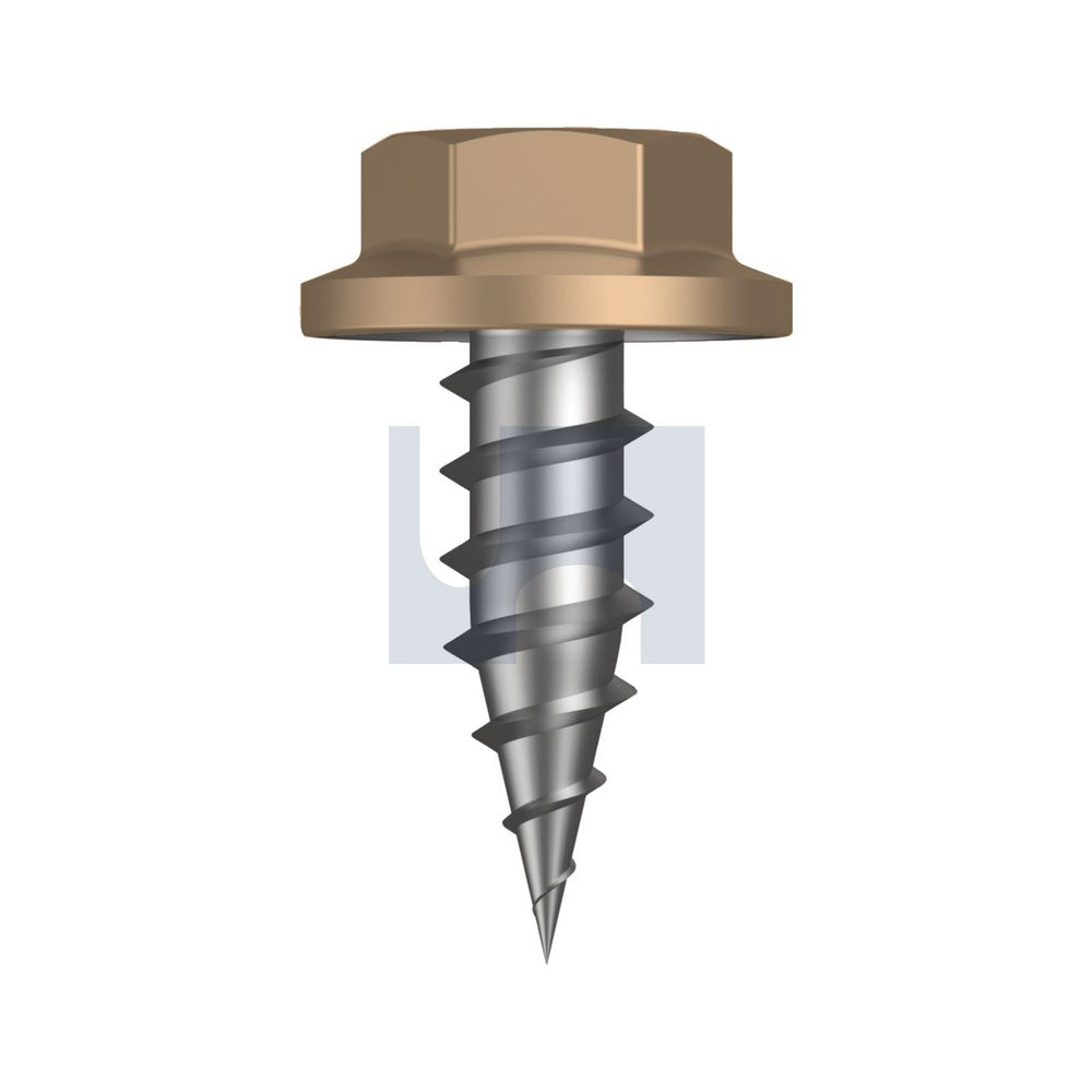 Needle Pt Sds Flg Hex Pale Terracotta - Cl4 As3566 #8-15 12 - Pk 1000_40095601_TPTN4FH0815012