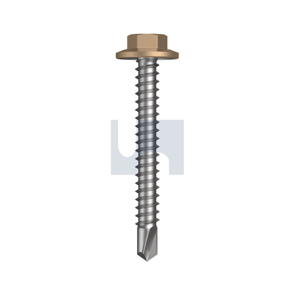 Metal Sds Flg Hex Hd Pale Terracotta - Cl4 As3566 #12-14 45 - Pk 1000_40095576_TPTM4FH1214045