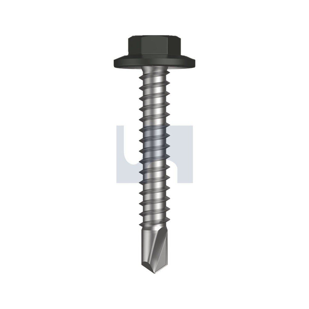 Sds Flg Hex Hd Woodland Grey -Cl3 #12-14 35 - Pk 1000_40096050_TWGM3FH1214035