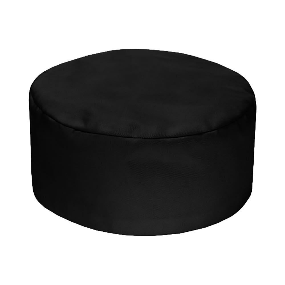 Elasticated Flat Top Chef Hat 40060925 POFFSH CH238-BLK