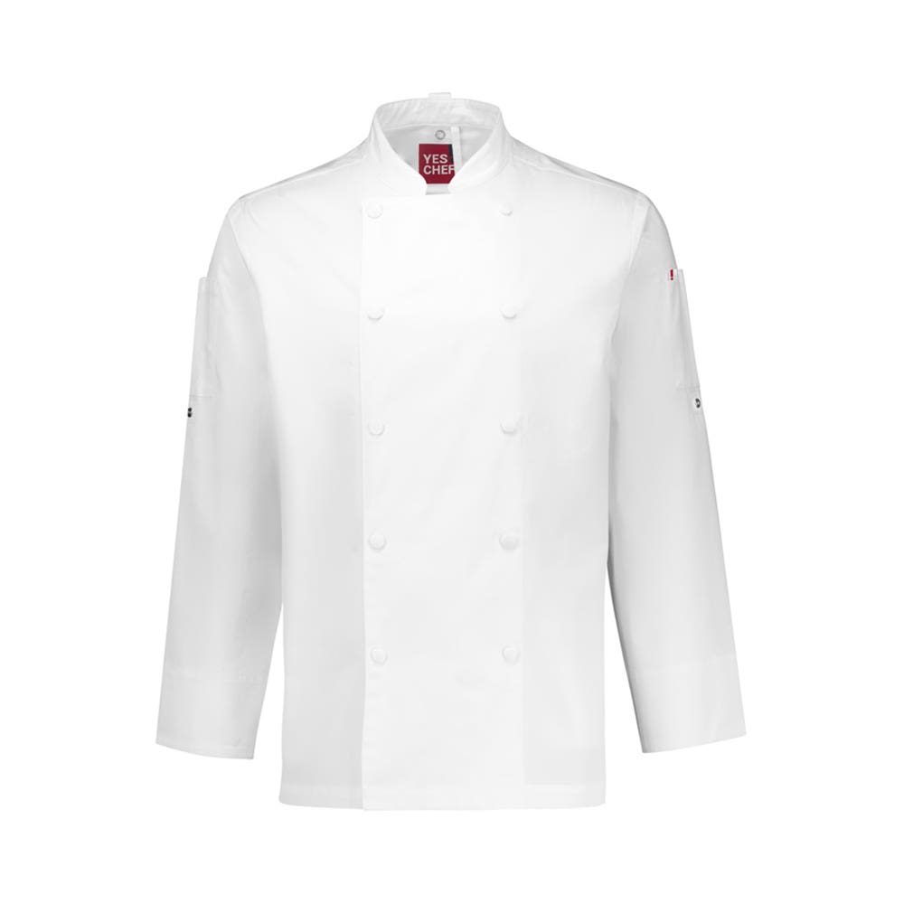 Chef Jacket Men's Gusto  2XL White CH430ML WHT 2XL 40061598 CH430ML WHT 2XL