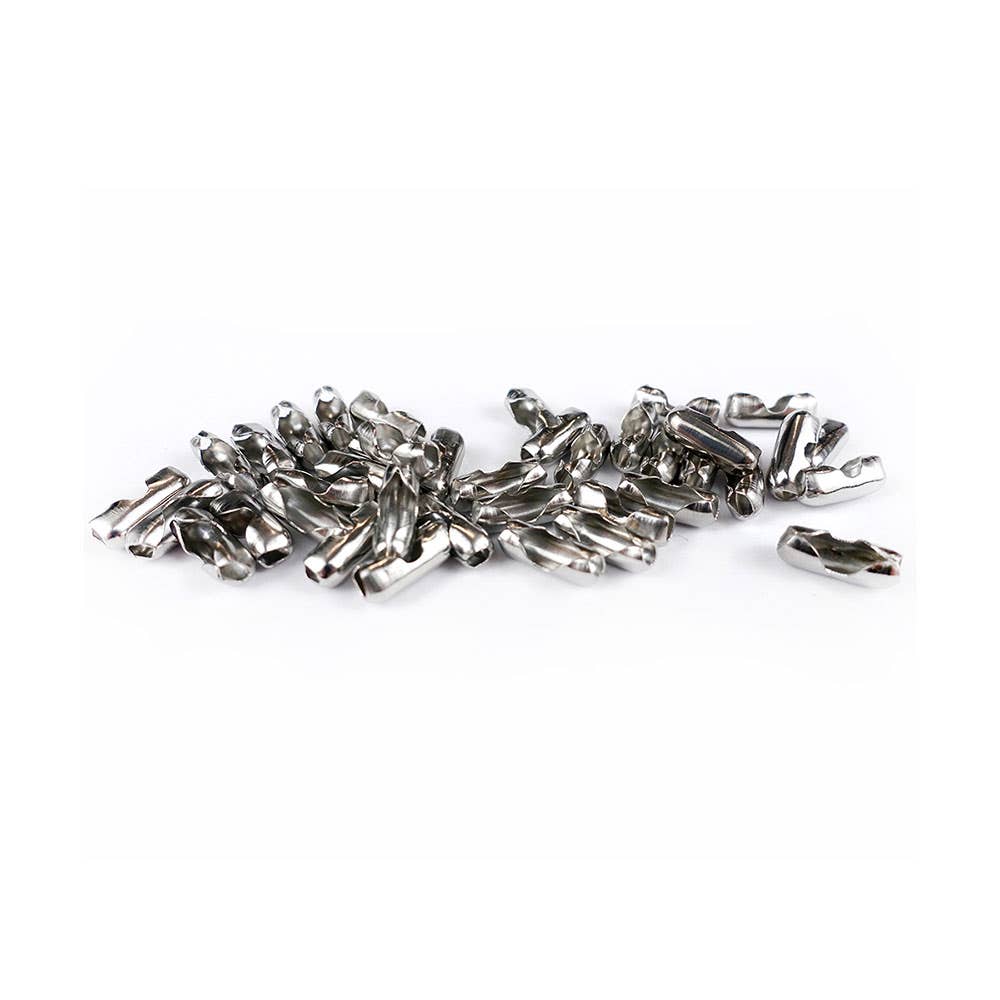 Ball Chain Connectors 2.4mm Stainless Steel  [100 Pack] 476597 BC04SS