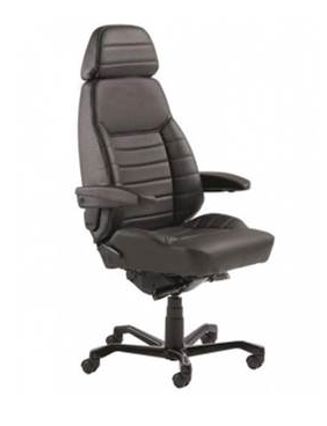 Executive Office Chair Black Medal Leather_40037913_308286