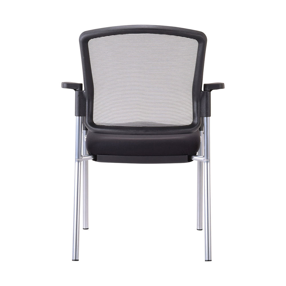 Chair Lindis 4 Leg Chair Black Mesh Back With Arms_36022220_525M-RS-63