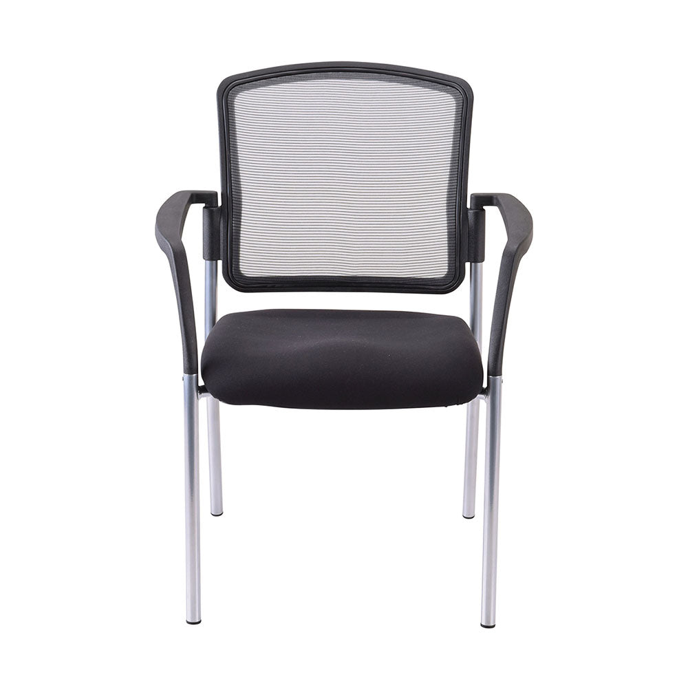 Chair Lindis 4 Leg Chair Black Mesh Back With Arms_36022220_525M-RS-63