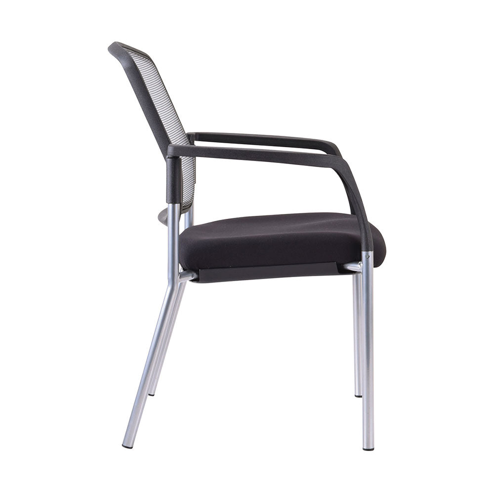 Chair Lindis 4 Leg Chair Black Mesh Back With Arms_36022220_525M-RS-63