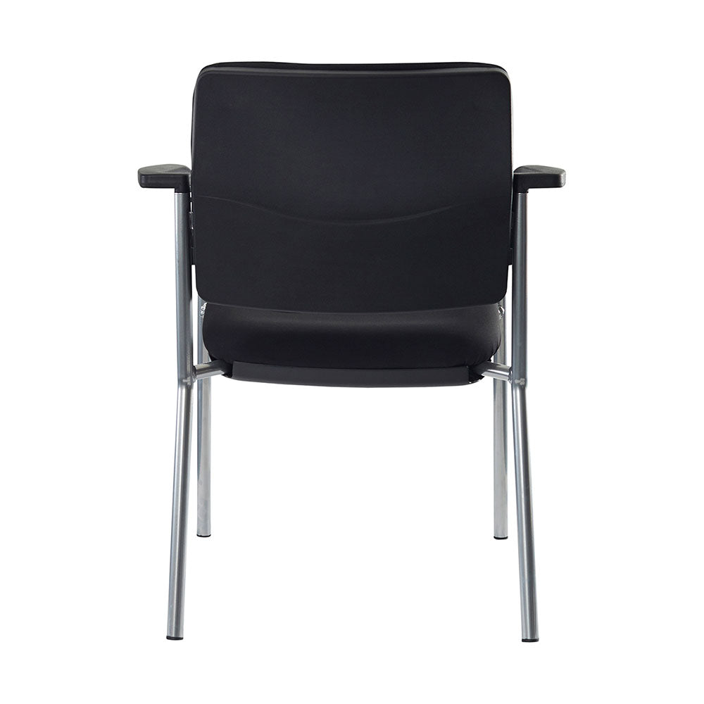 Chair Lindis 4 Leg Chair  Black Upholstered Seat & Back Arms_36022217_525-RS-63