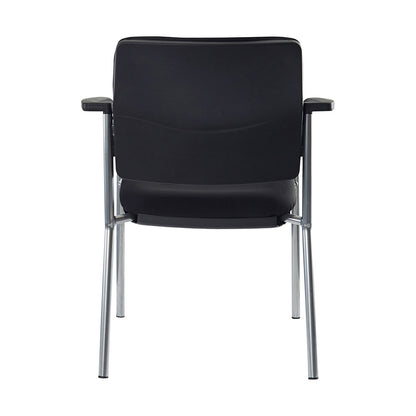 Chair Lindis 4 Leg Chair  Black Upholstered Seat & Back Arms_36022217_525-RS-63