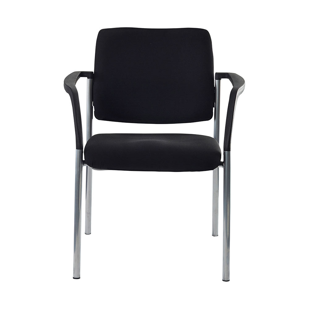 Chair Lindis 4 Leg Chair  Black Upholstered Seat & Back Arms_36022217_525-RS-63
