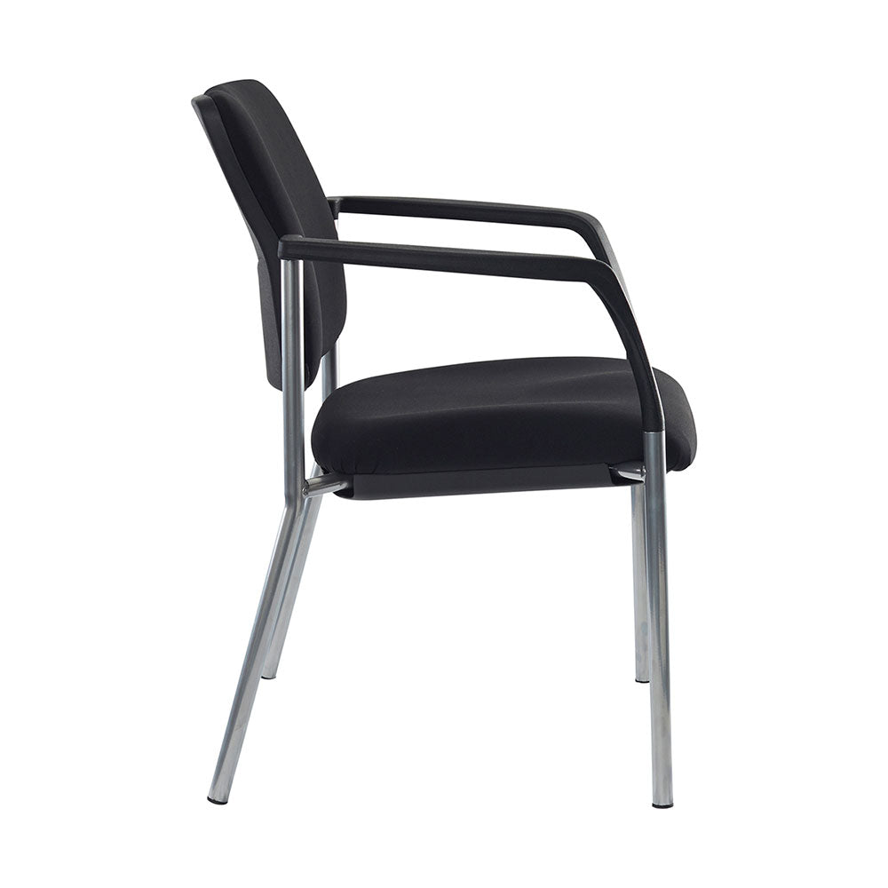 Chair Lindis 4 Leg Chair  Black Upholstered Seat & Back Arms_36022217_525-RS-63