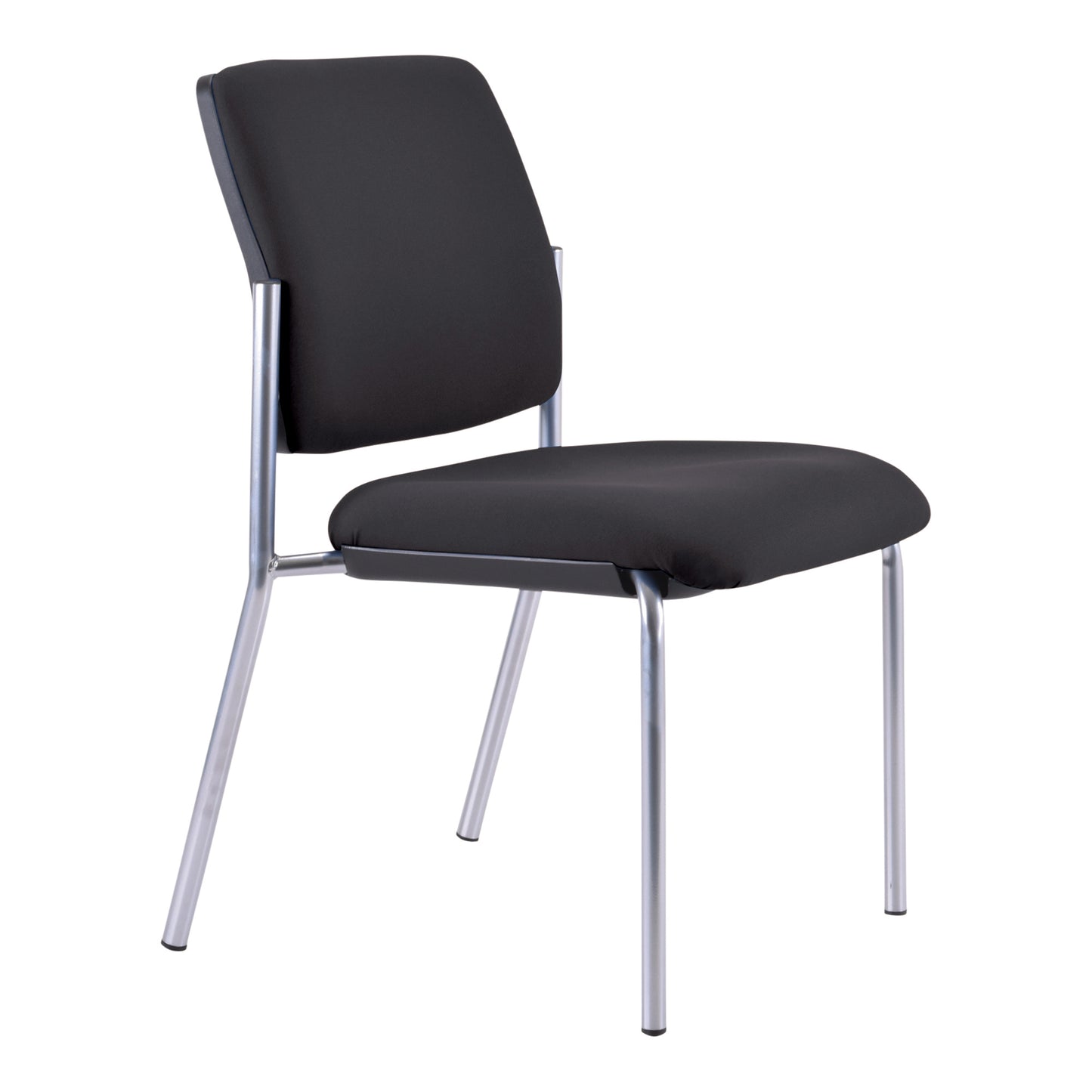 Chair Lindis 4 Leg Chair Black Upholstered Seat & Back_36022216_526-RS-63