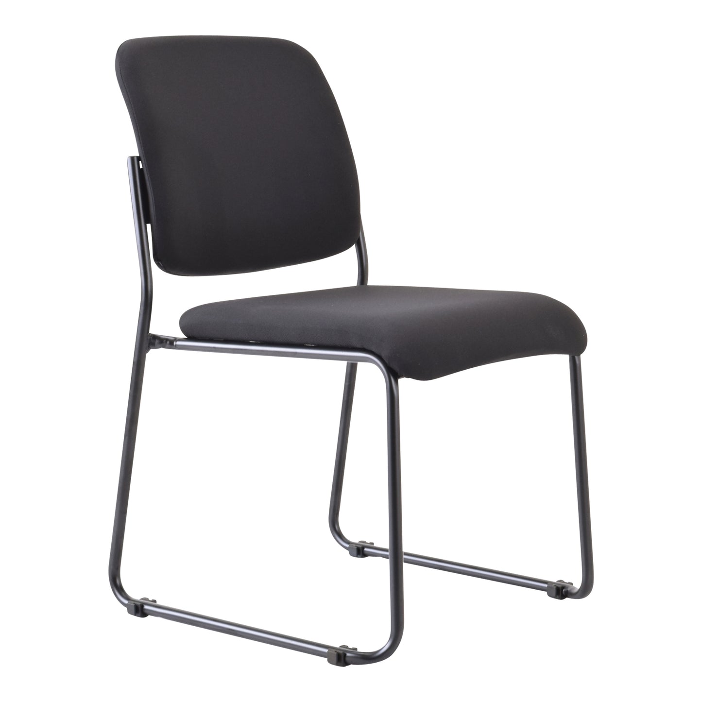 Chair Mario Sled Base - Black Upholstered Back & Seat_36022223_550-PC3