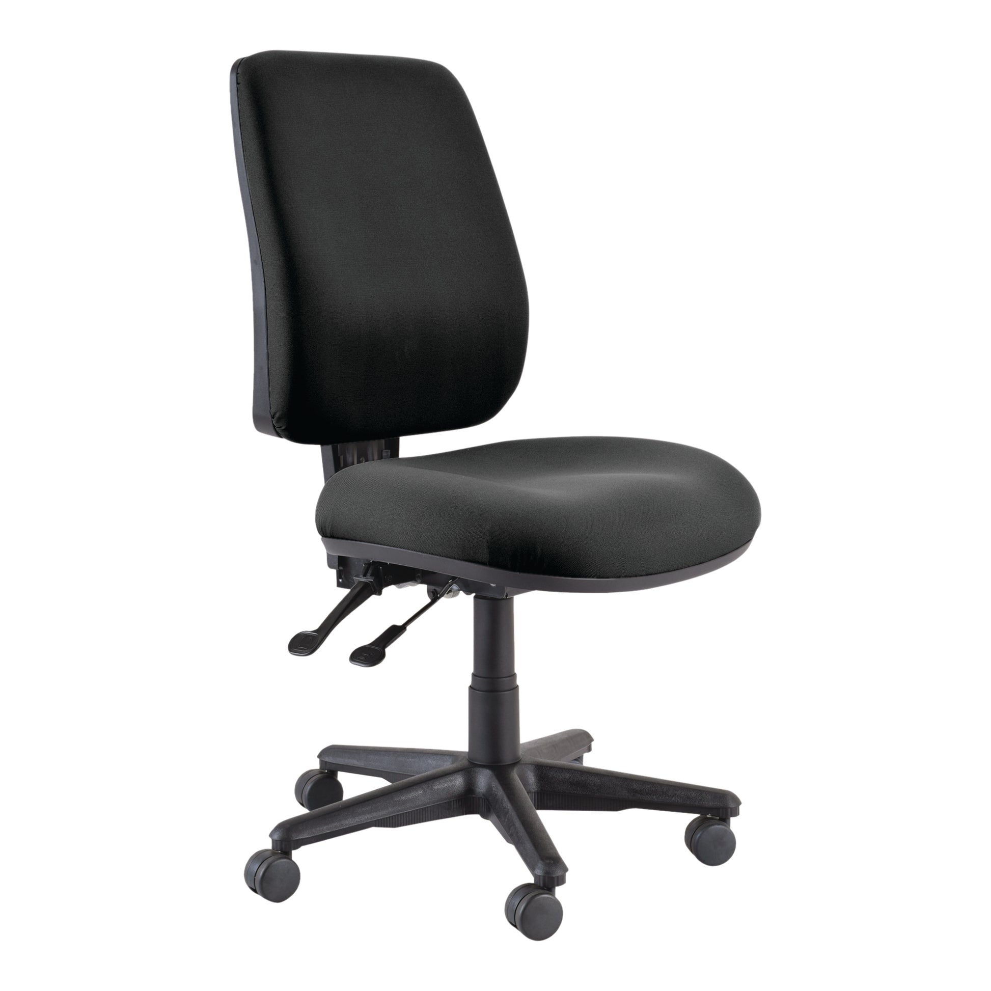 Chair Roma High Back Task Chair Black Fabric Nylon Base_36022212_717-63-SS