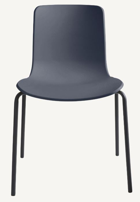 Acti 4 Leg Chair With Black Powdercoat Frame Poly Shell Charcoal_40037317_A4B-N20