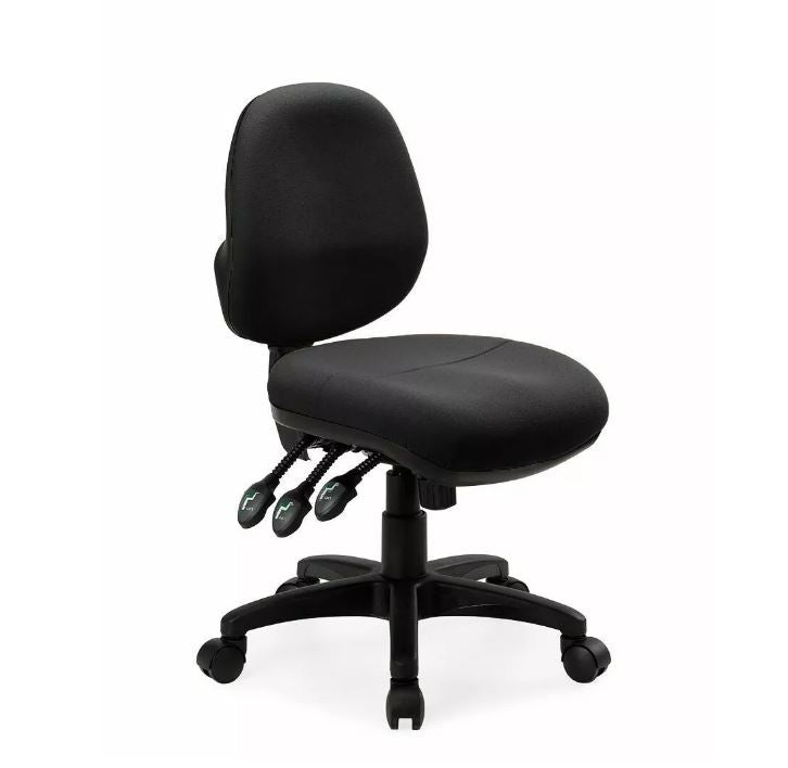 Delta Plus Comfort Duo Large Split Seat No Arms Soft Tyre Castor House Blac_1080241_DPDH3LGST+OpCstSFT