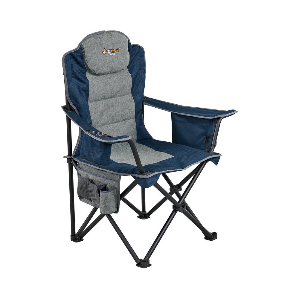 Big Boy Folding Camping Chair Navy/Grey 582826 FCE-BIGB-F