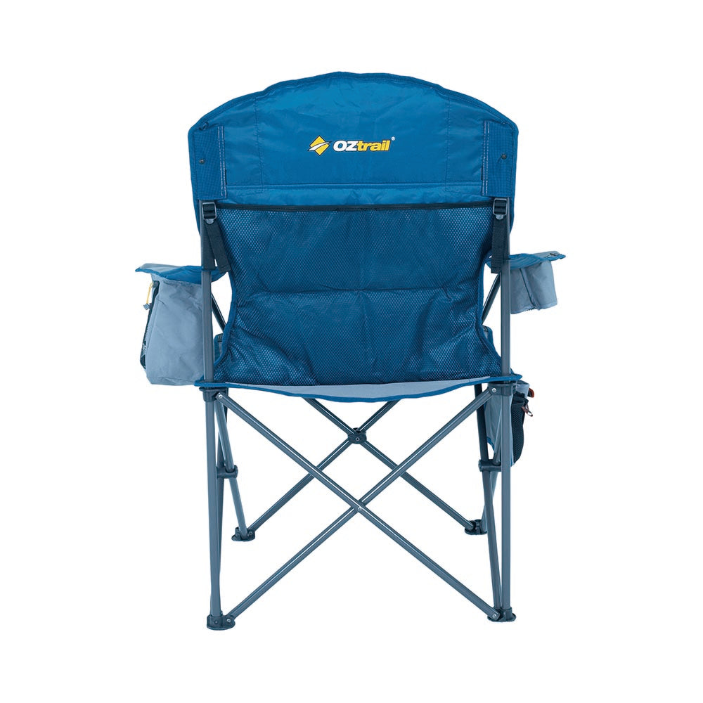 Folding Camping Chair With Cooler Arm Blue 538338 FCE-CACB-F