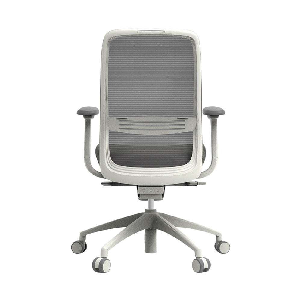 Chair Konfurb Luna Mesh Back Task Chair Adj Arms White_36022240_KON150A-150