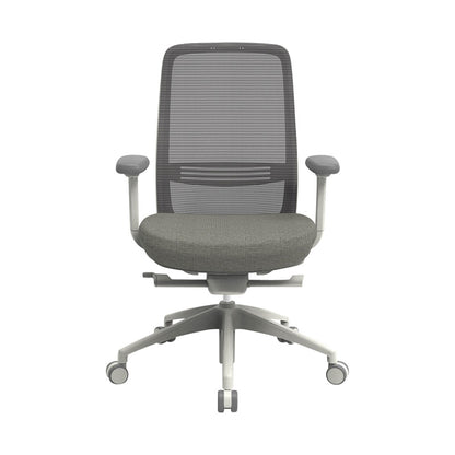 Chair Konfurb Luna Mesh Back Task Chair Adj Arms White_36022240_KON150A-150