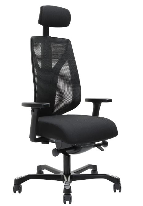 Serati Mesh Pro Control Chair High Back Black Fabric Headrest Adjustable_1056154_S9T5-Z2AH-40