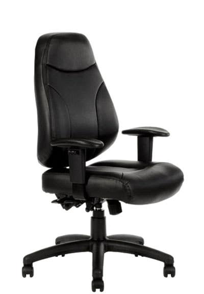 Preston Ys46Pu Executive High Back Chair Black With Arms 1006519 YS46PU