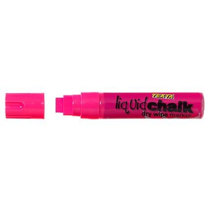 Liquid Chalk Marker Dry Wipe Jumbo Chisel 15mm Pink 925030107 0388030