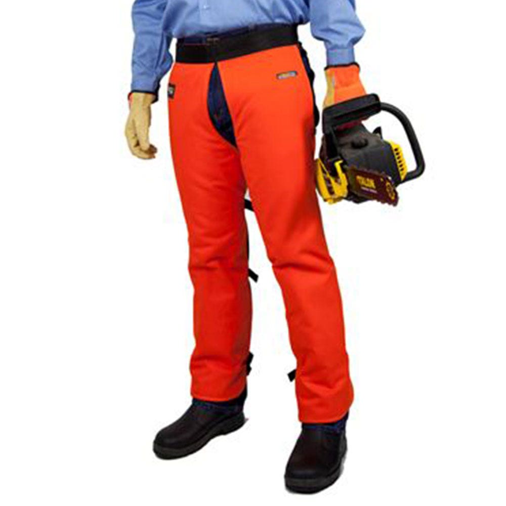 Big Jim Fire Retardant Chainsaw Chaps CSC Proban Orange Large 258337 CSCP106L