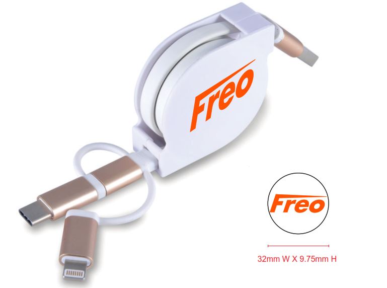 Freo Group 3 In 1 Charging Cable White_543684_LL9353