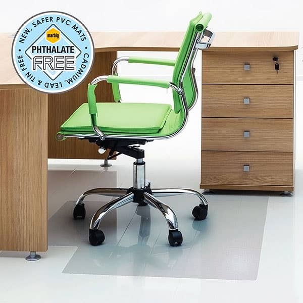 Marbig Chairmat Hard/Tile Floor 1140 X 1340 Large Keyhole 1047297 87207