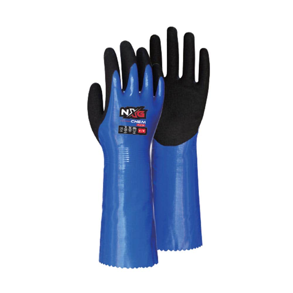 H-8190 Chemical Resistant Gloves Nitrile Coated 360mm H8170