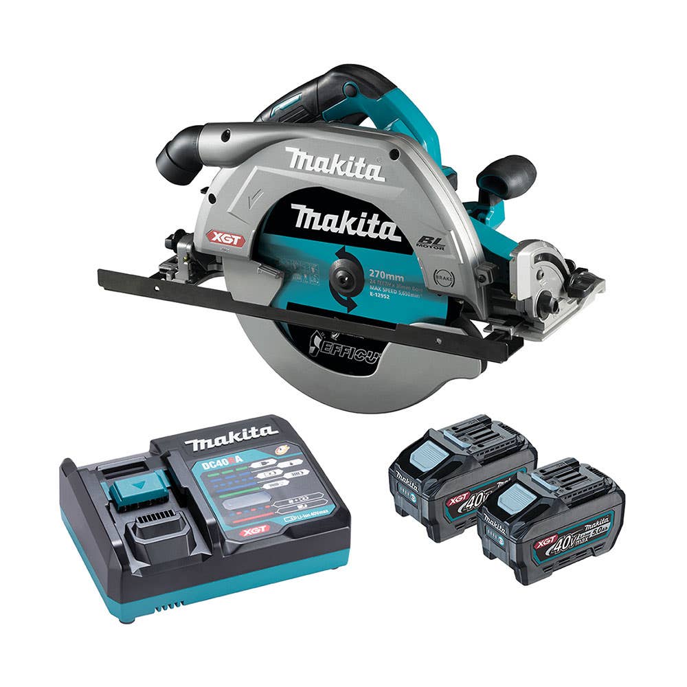 40V Max Brushless Circular Saw Kit 270mm (10) with Batteries & Charger 40035551 HS011GT201