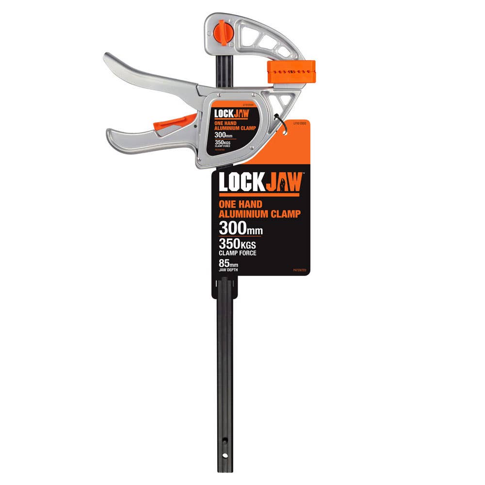 One-Handed Clamp Aluminium 85mm Jaw 350kg 40013060 L1100300
