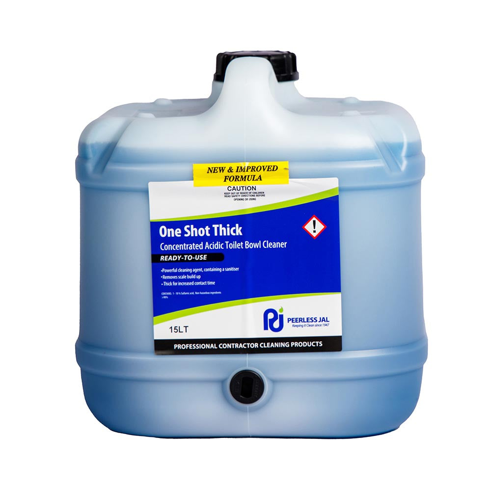 TOILET CLEANER ONE SHOT THICK TOILET BOWL CLN 15L 15L BLUE ONSHTH15_40085907_ONSHTH15