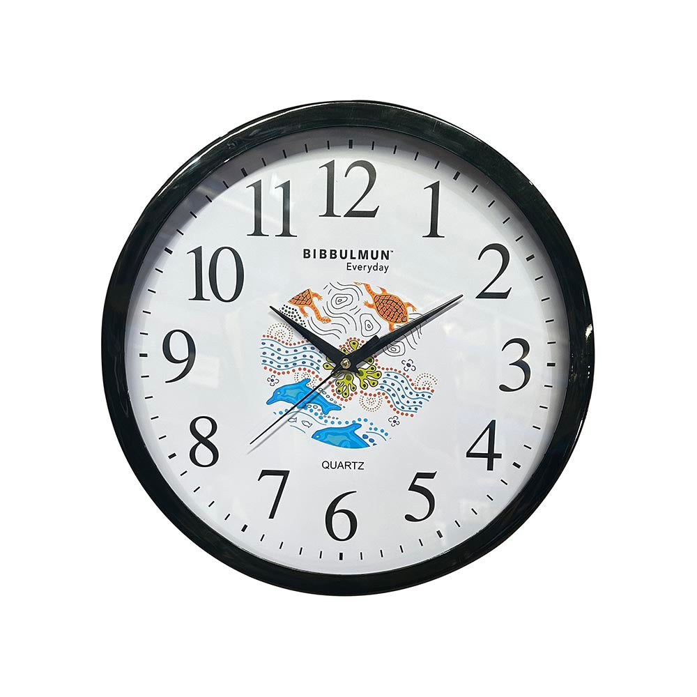 Bibbulmun Wall Clock 30cm Diameter Frame Black_40055687_Bibbulmun Wall Clock 30cm