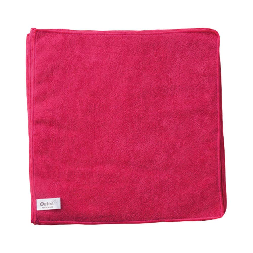 Oates Value Microfibre Cloth Red 10 Pack 450075 165639