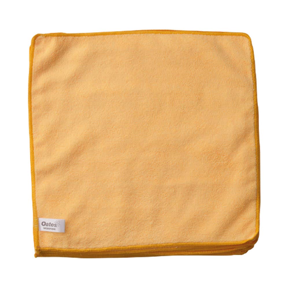 Oates Value Microfibre Cloth Yellow 10 Pack 450076 165640