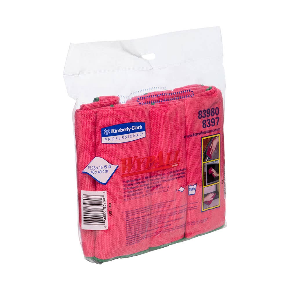 Microfibre Cloth Red 24 Pack 144019 83980