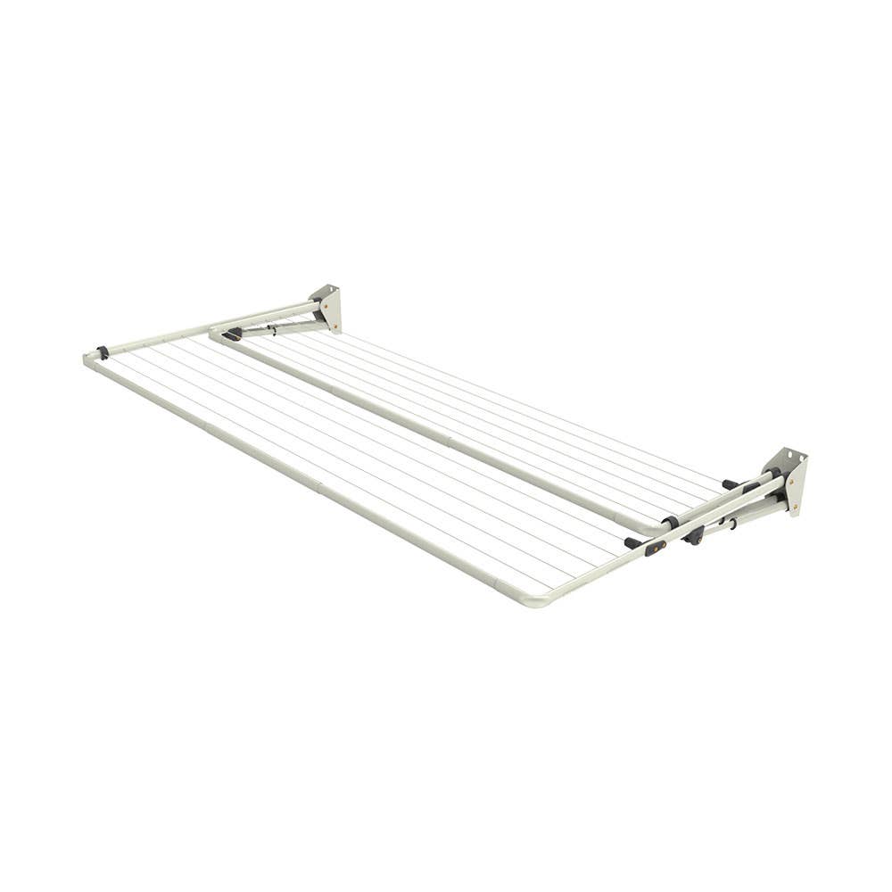 Wall Mount Double Folding Frame Clothesline Surfmist 2.4 x 1.2m 40037993 80150654