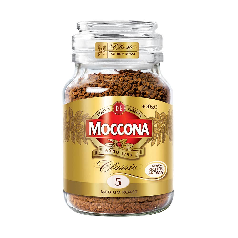 Moccona Freeze Dried Coffee Classic Jar 400gm 530006800 4019302